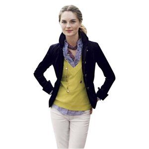 J.CREW Welsh Purple Velvet Bella Jacket Blazer 0